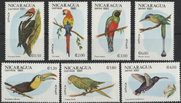 Nicaragua_1981_fåglar