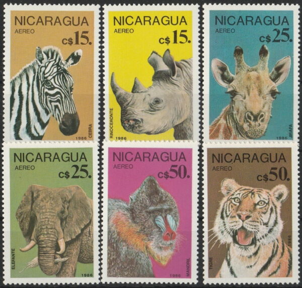 Nicaragua_1986_afrikdjur