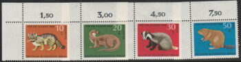 Berlin 1968 – 4 kompl ** – Däggdjur