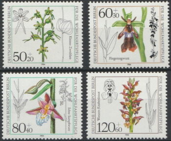 Berlin 1984 – 4 kompl ** – Blommor