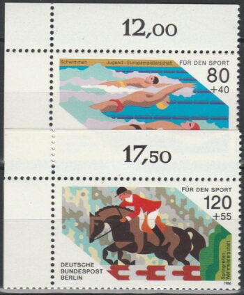 Berlin 1988 – 2 kompl ** – Hästhoppning och simning
